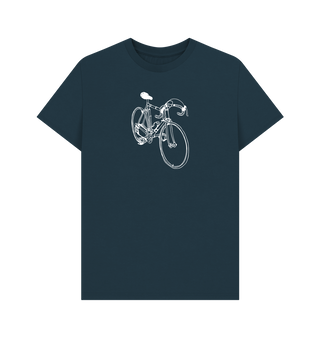 Denim Blue Vintage Bike T-Shirt