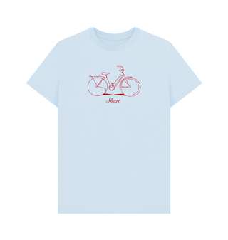 Sky Blue Scribble Bike T-Shirt