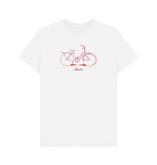 White Scribble Bike T-Shirt