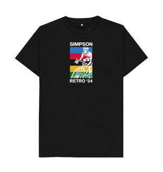 Black Simpson Tee - Dark