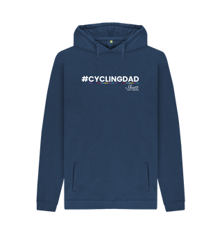 Navy Printed Hoody Front