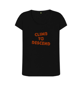 Black Printed T-shirt Front