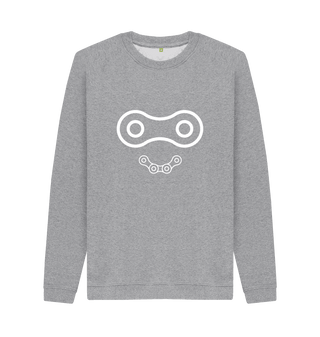 Light Heather Printed Sweater Front