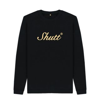 Black Printed Sweater Front