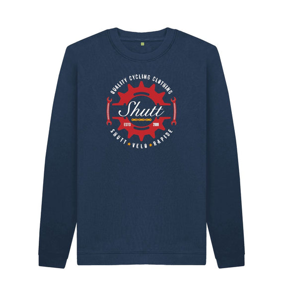 Navy Blue Shutt Crest Sweatshirt