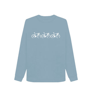 Stone Blue Women's Team Bikes Sweatshirt