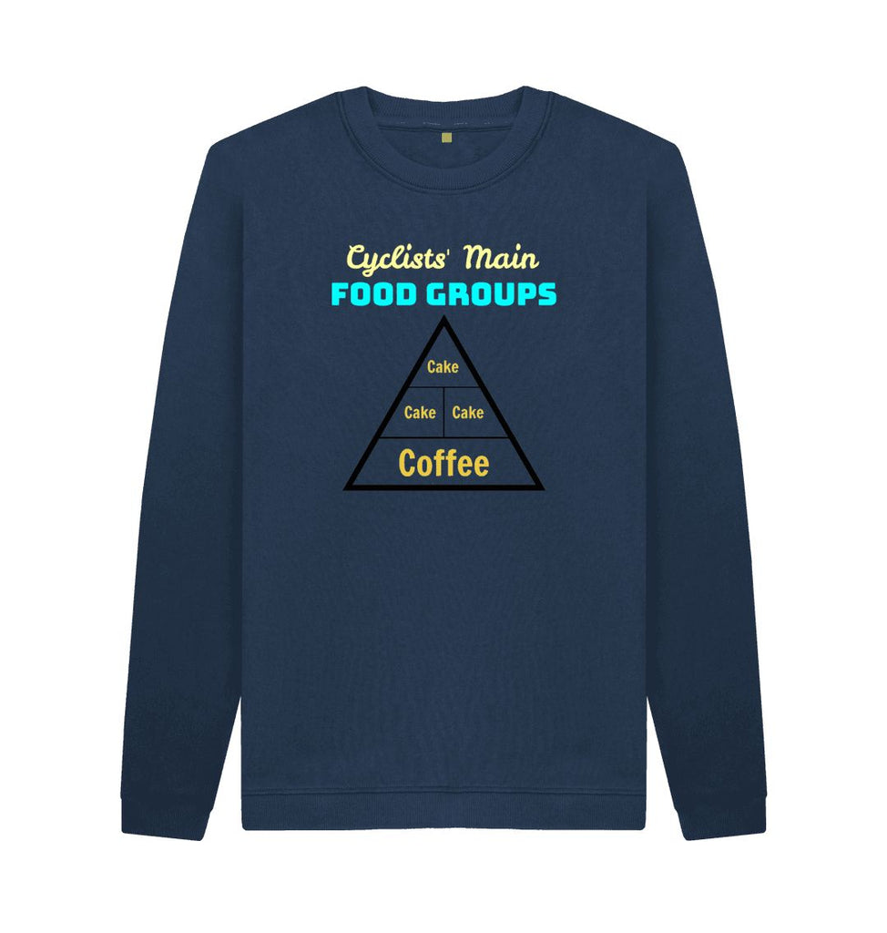 Navy Blue Food Groups Sweatshirt