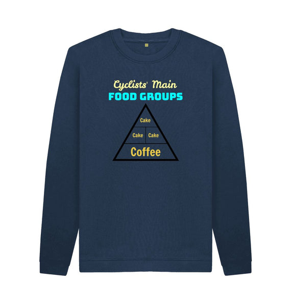 Navy Blue Food Groups Sweatshirt