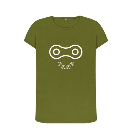 Moss Green Women's Chainlink T-Shirt